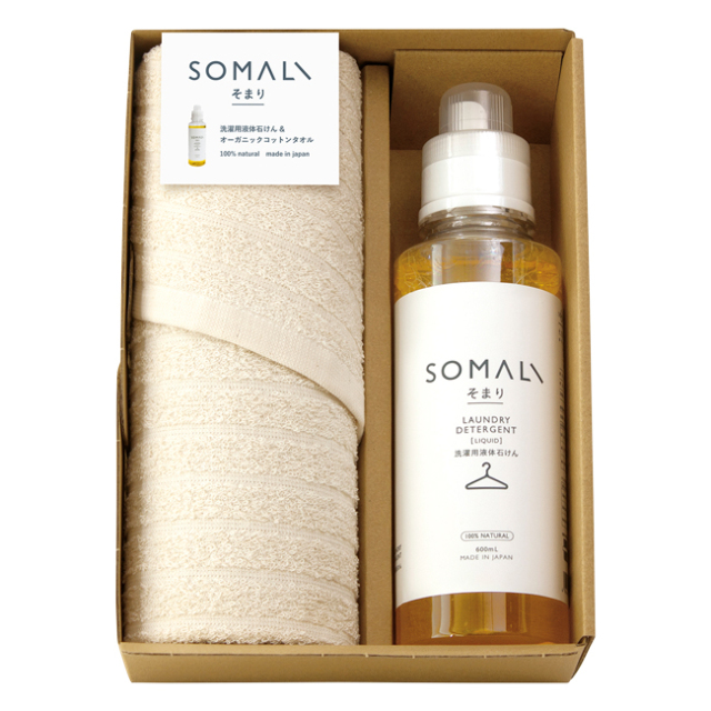 そまり 洗濯用液体石けん・フェイスタオルセット No.40｜特選ギフト