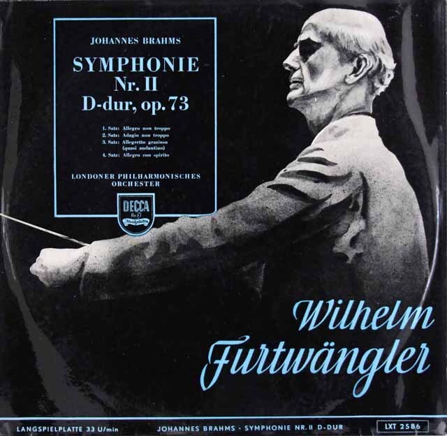 LP レコード フルトヴェングラーのブラームス/交響曲第2番 独DECCA 3512