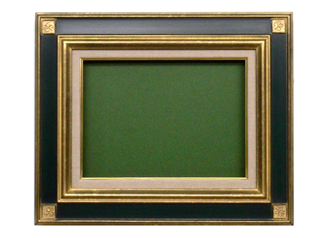 同志舎】油彩額 宮廷（金＋緑） 6号（F,P,M型）[油絵・日本画用額縁