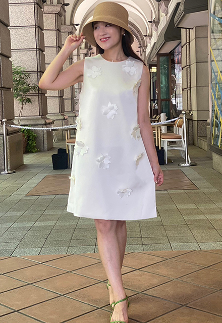 花モチーフワンピース【7i-831-04612】