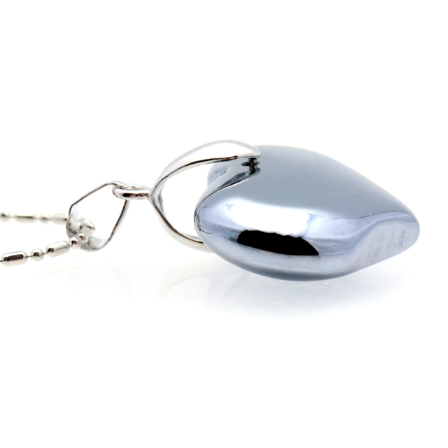 テラヘルツ鉱石 本物 ネックレス ハート かわいい おしゃれ ペンダント