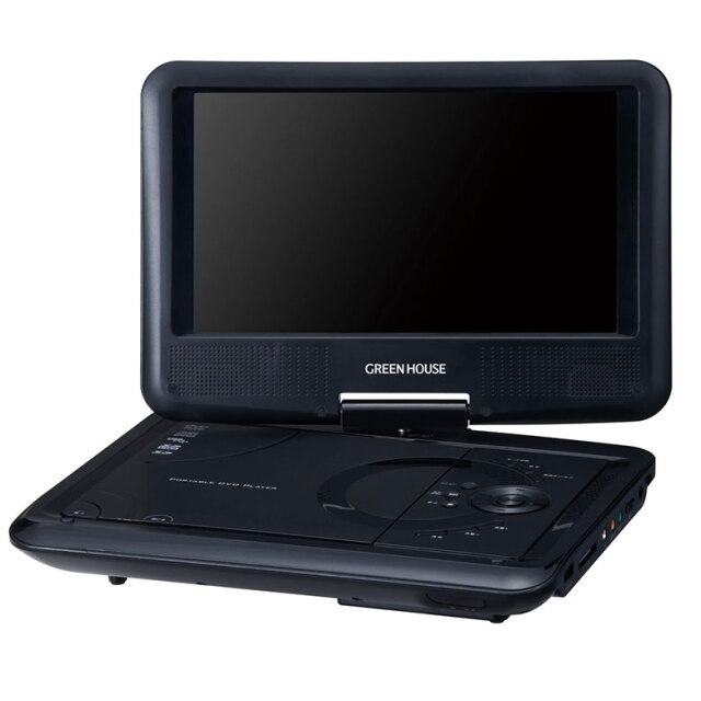 数量限定】ポータブルDVDプレーヤー 9型ワイド 乾電池対応 最長5時間