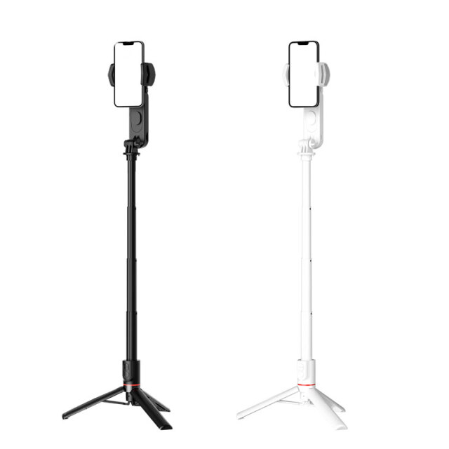スマートフォン用かんたんスタビライザー LEDライト付き リモコン付属