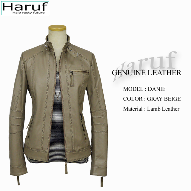 レザーライダースジャケット レザージャケット 革ジャン レディース 本