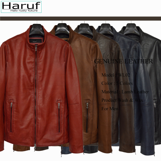 レザージャケット シングルライダース 革ジャン メンズ 本革 キャメル