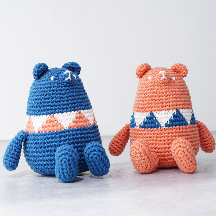 編み物キット #6-12 おすわりクマさん