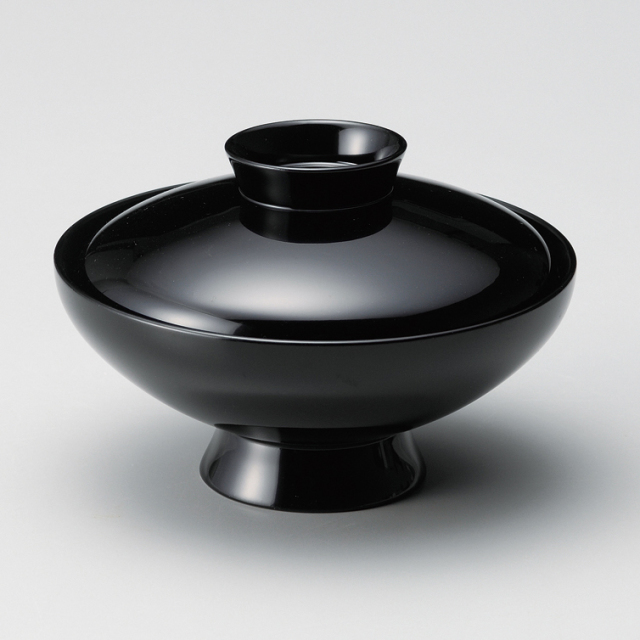 吸物椀 沈金菊彫 溜 木製 漆塗り 12-00404 漆器の井助