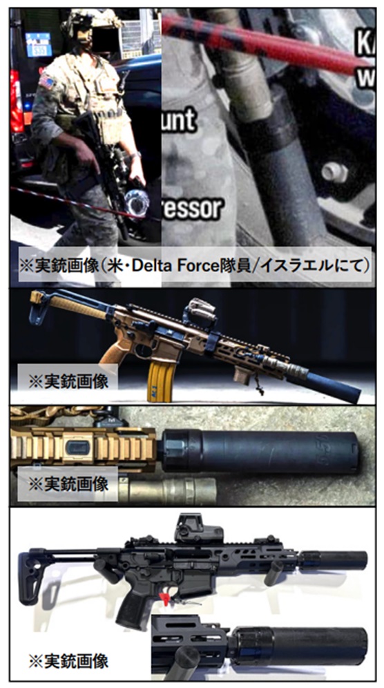 Arron Smith SIG SLX556-QDタイプ ダミーサプレッサーセット BK (14mm