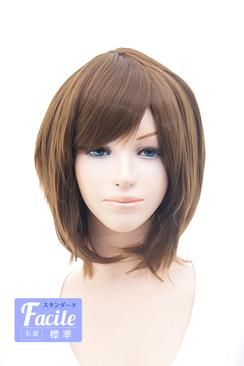 マロンブラウン】【コスプレウィッグ】ショートレイヤー改【高温耐熱