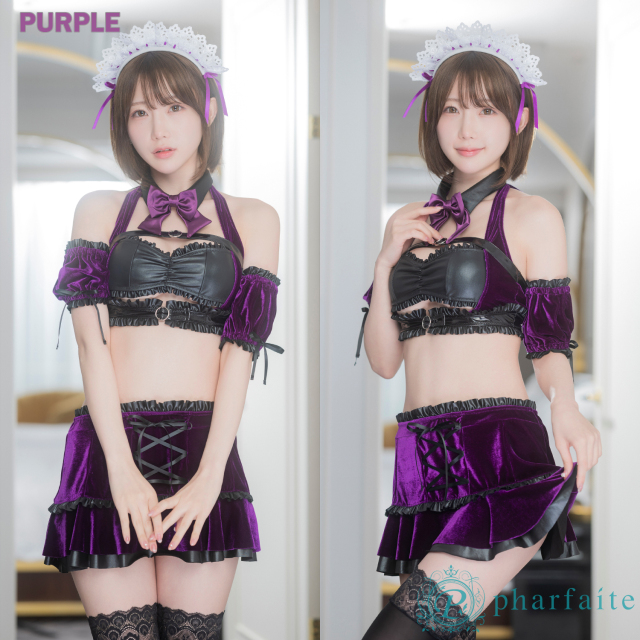 pharfaite】カフェメイドスイムウェア・ベロアver.