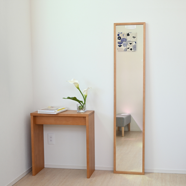 壁掛け ミラー 全身鏡 姿見 日本製 W320×1555 ジェミニ