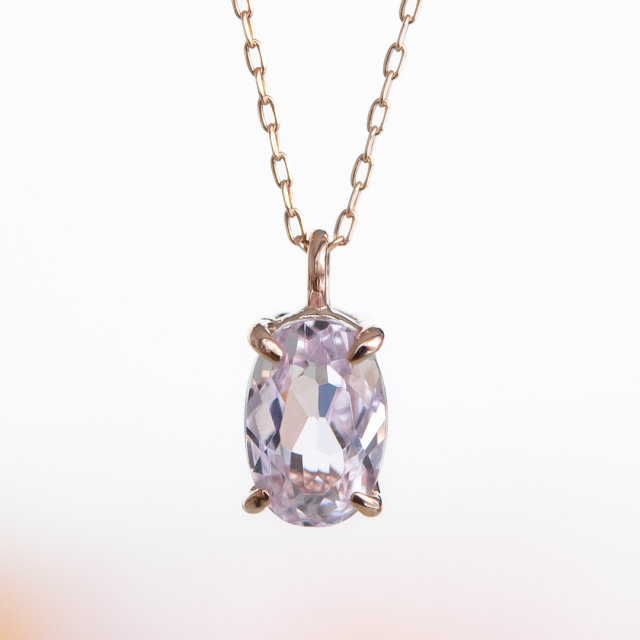 WEB限定 特別価格】ネックレス K10ピンクゴールド クンツァイト