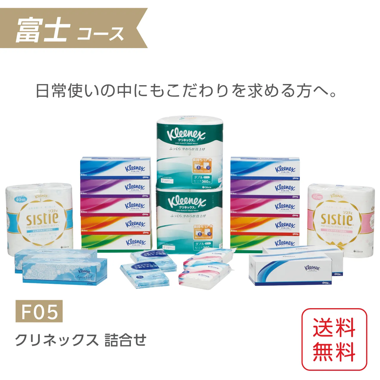 公式】ギフトセット クリネックス ティッシュ・トイレットペーパー