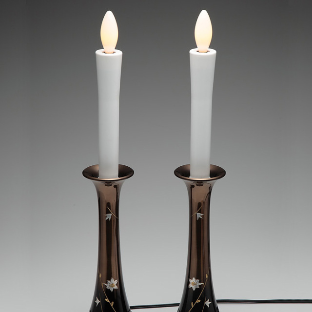 安心の日本製【電気ローソク 特大】2灯セット| 創価学会仏壇・仏具なら