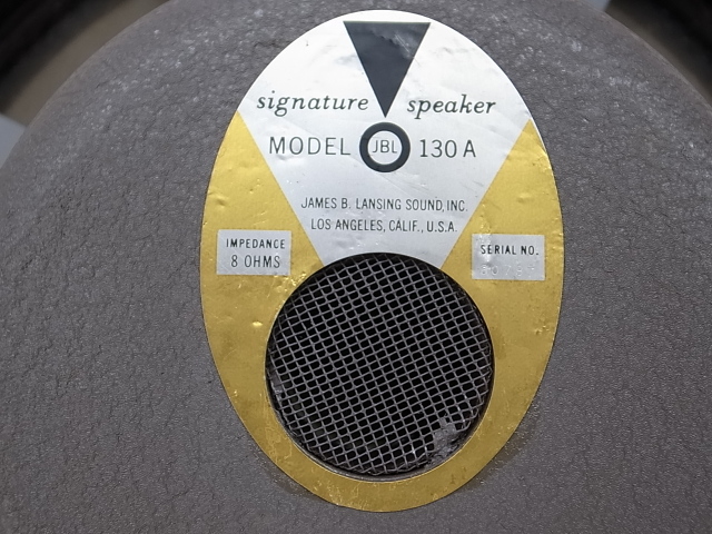 中古] JBL 130A 8Ω 38cm ウーファー ペア