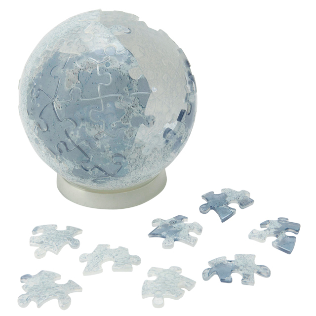 宇宙グッズ】3D球体パズル (60ピース) クリアMOON