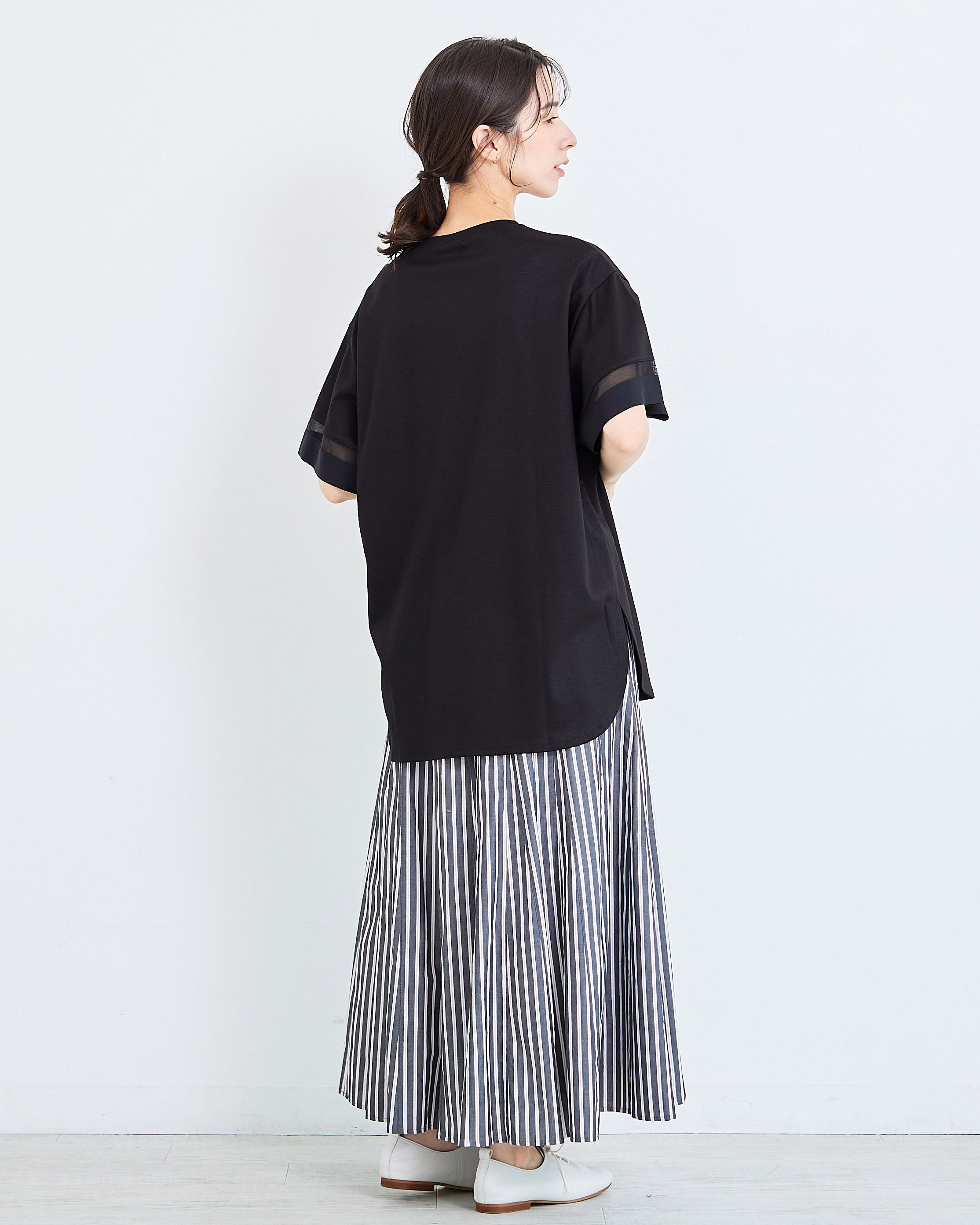 シルケットポンチシアースリーブプルオーバー