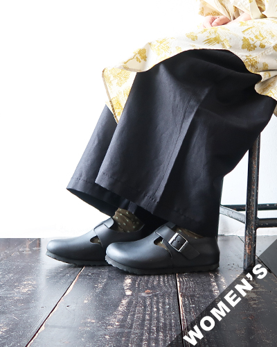 BIRKENSTOCK - Boston Oiled Leather - BLACK - WOMEN'S