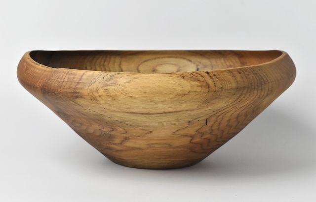 iiDA Woodturning 19B サラダ＆パスタボウル なら/ウレタン（飯田慎一