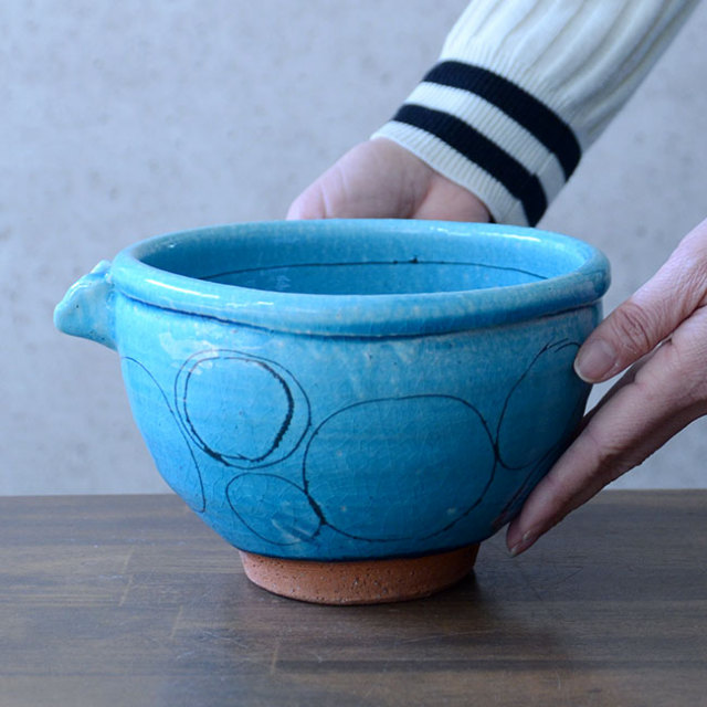 和食器 トルコブルー片口鉢02 作家「荒木義隆」
