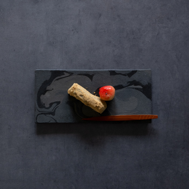 和食器 | 彩墨流長板皿（JS-729） 作家「瀬津純司」