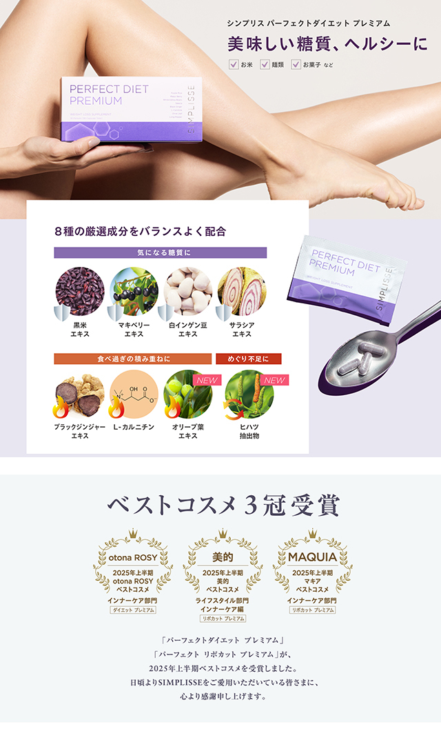 シンプリスから、パーフェクトダイエット プレミアム30包（30日分）が