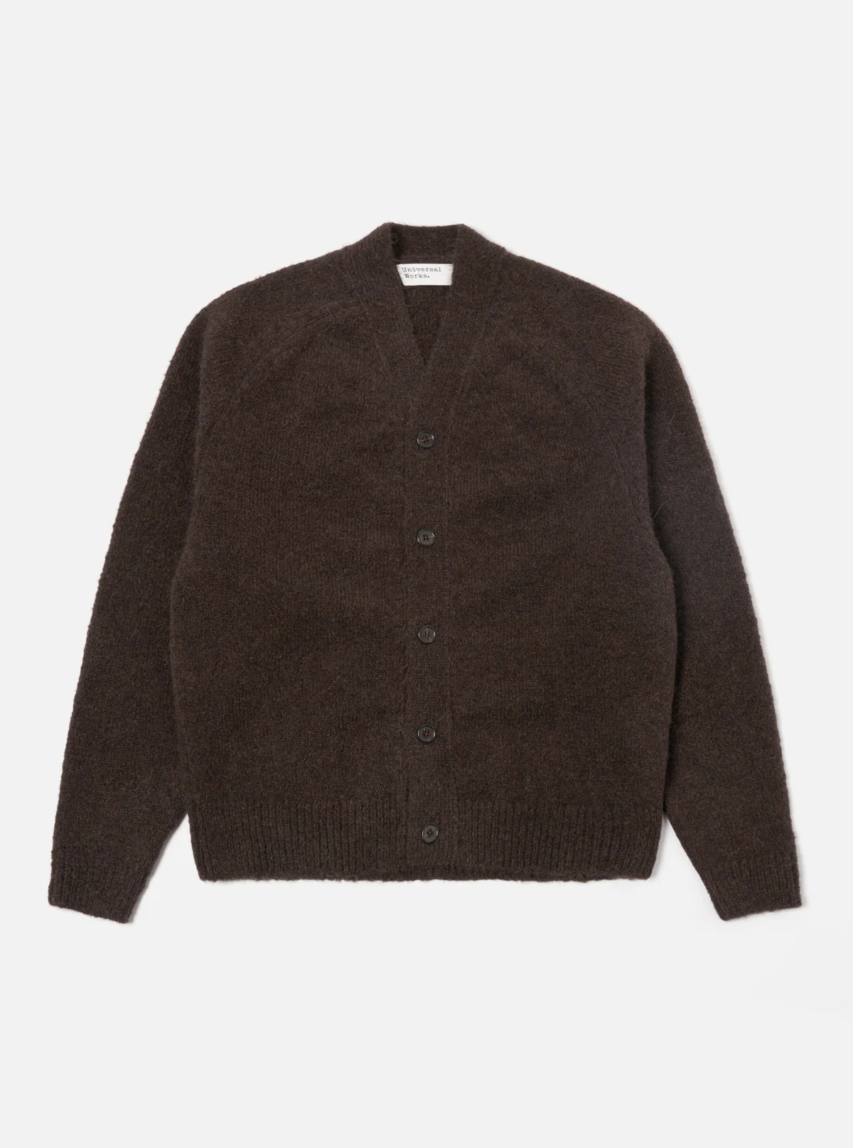 Universal Works ユニバーサルワークス David Cardigan in Brown