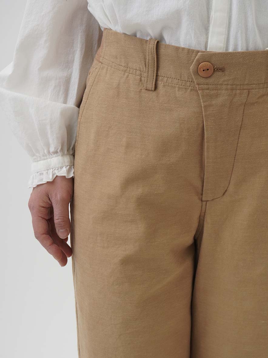 ラフィバックチノストレートパンツ