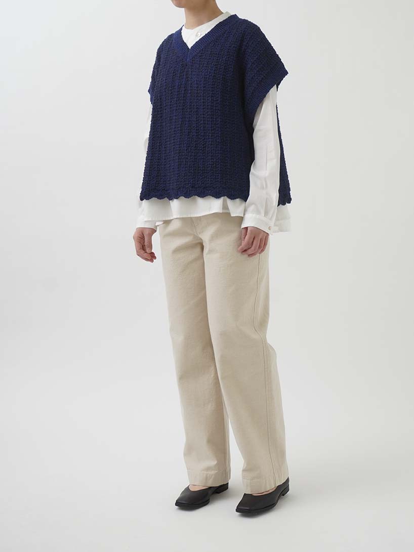 ラフィバックチノストレートパンツ