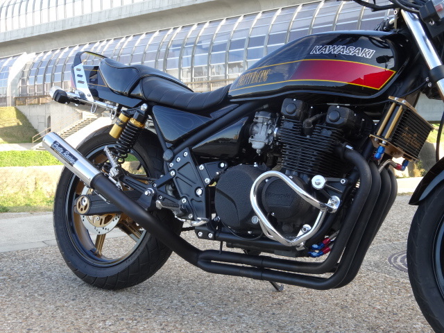 ゼファー400/χ 54π ガニマタBULLET管 黒