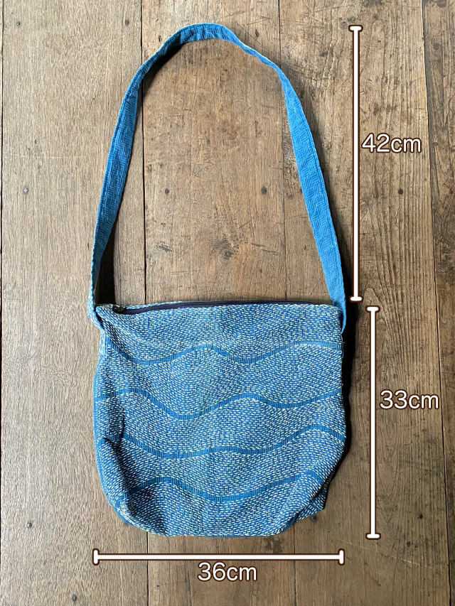 COTTON100% 草木染め 刺し子 ショルダーバッグ【パヤカ オンライン