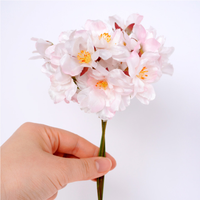 ペット仏具 お供え さくら 桜 造花 ピック 1束3本セット アーティ