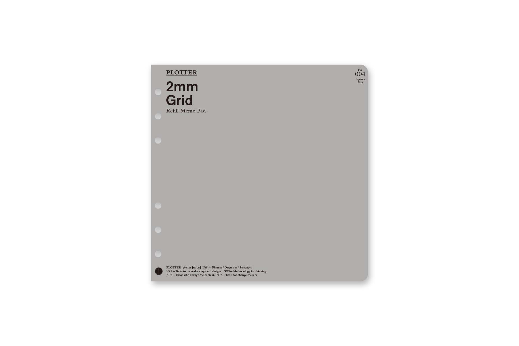PLOTTER（プロッター）公式通販｜リフィルメモパッド 2mm方眼 スクエア