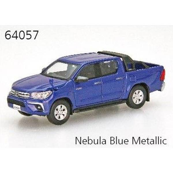 9月予約】エブロ 1/64 トヨタ ハイラックス ネビュラブルーメタリック