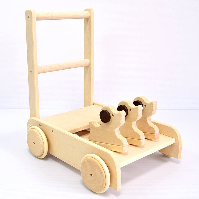 いぬの押車 MOCCO ベビー用手押し車｜木のおもちゃ ポプリの森