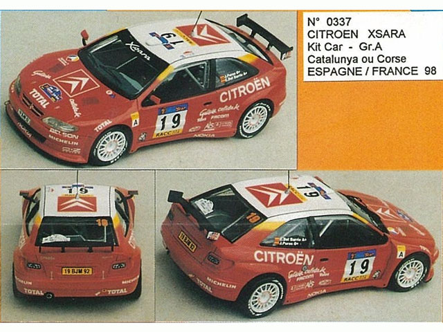 MINI Racing 337 Citroen XSARA kit car Gr.A Catalunya 98 winner