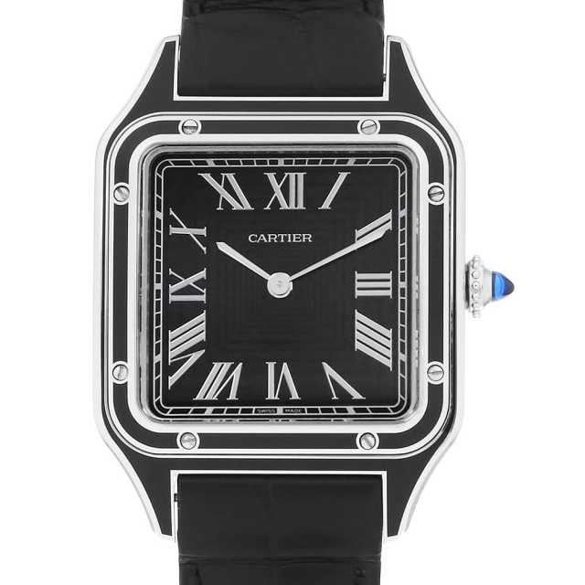 WSSA0046 ブラック Cartier（カルティエ）サントス デュモン LM 中古