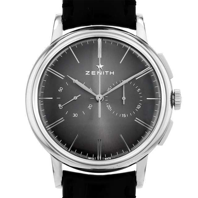 03.2270.4069/26.C493 グレー ZENITH（ゼニス）エリート クロノグラフ