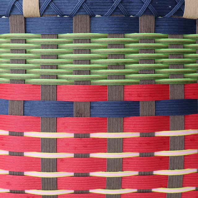 松野屋】クラフトテープバスケット 大