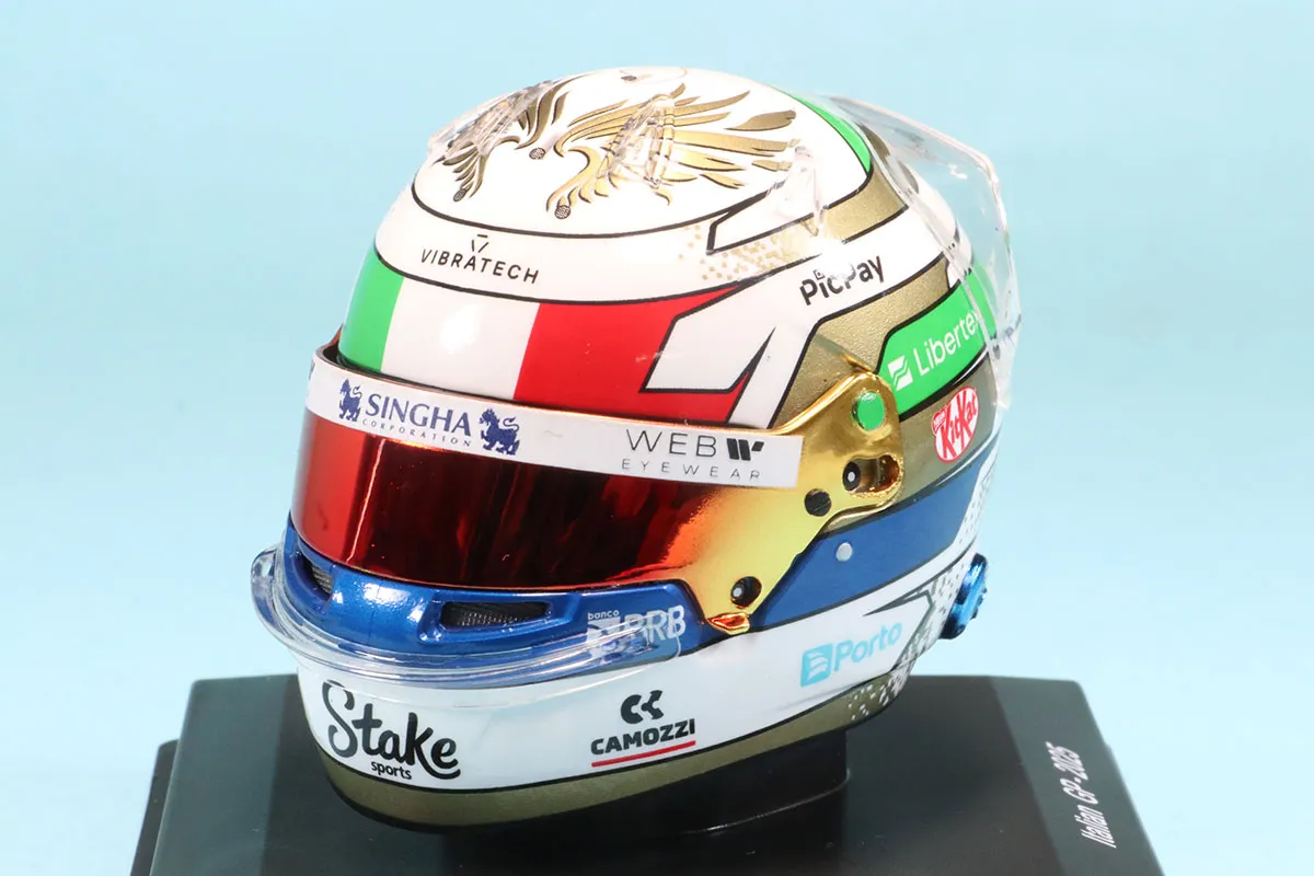 希少 マルボロ仕様 ビッグスケールF1コレクション サロ 1/5 ヘルメット