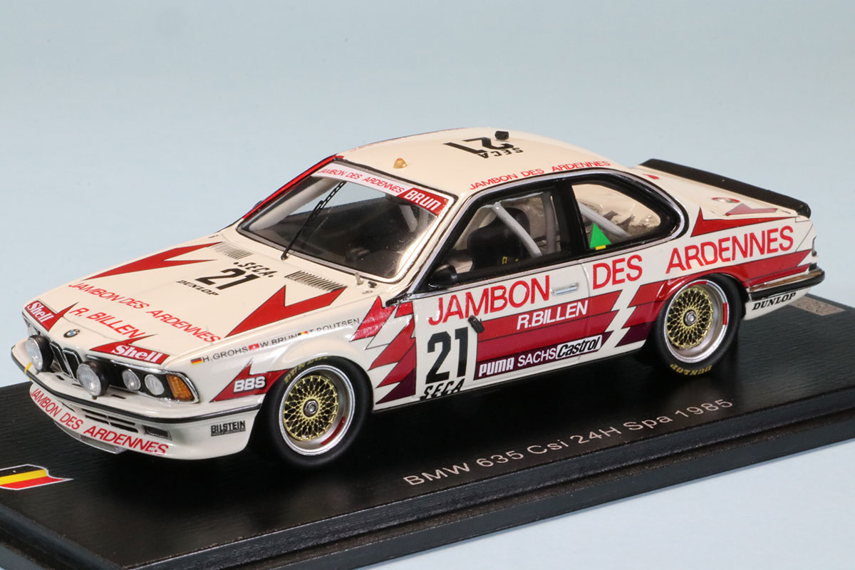 スパーク 1/43 BMW 635 CSi スパ 24h 1983 No.21 SB662 ミニカー
