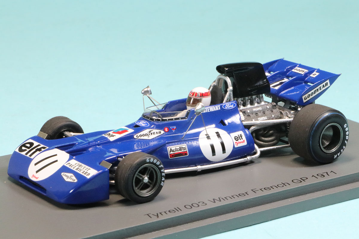 スパーク 1/43 ティレル 003 フランスGP 1971 Winner J.スチュアート