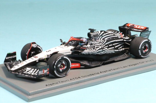 ミニチャンプス 1/43 アルファタウリ AT04 角田裕毅 ラスベガスGP 2023