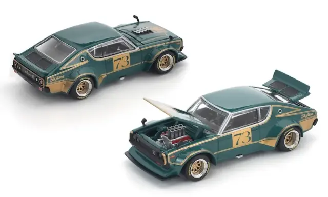 予約] POPレース 1/64 ニッサン スカイライン GT-R KPGC110 ケンメリ