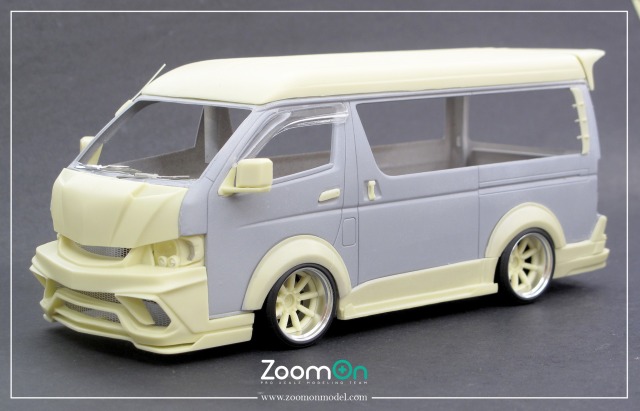ZoomOn 1/24 トランスキット ハイエース S.A.D カスタム スティンガーJ
