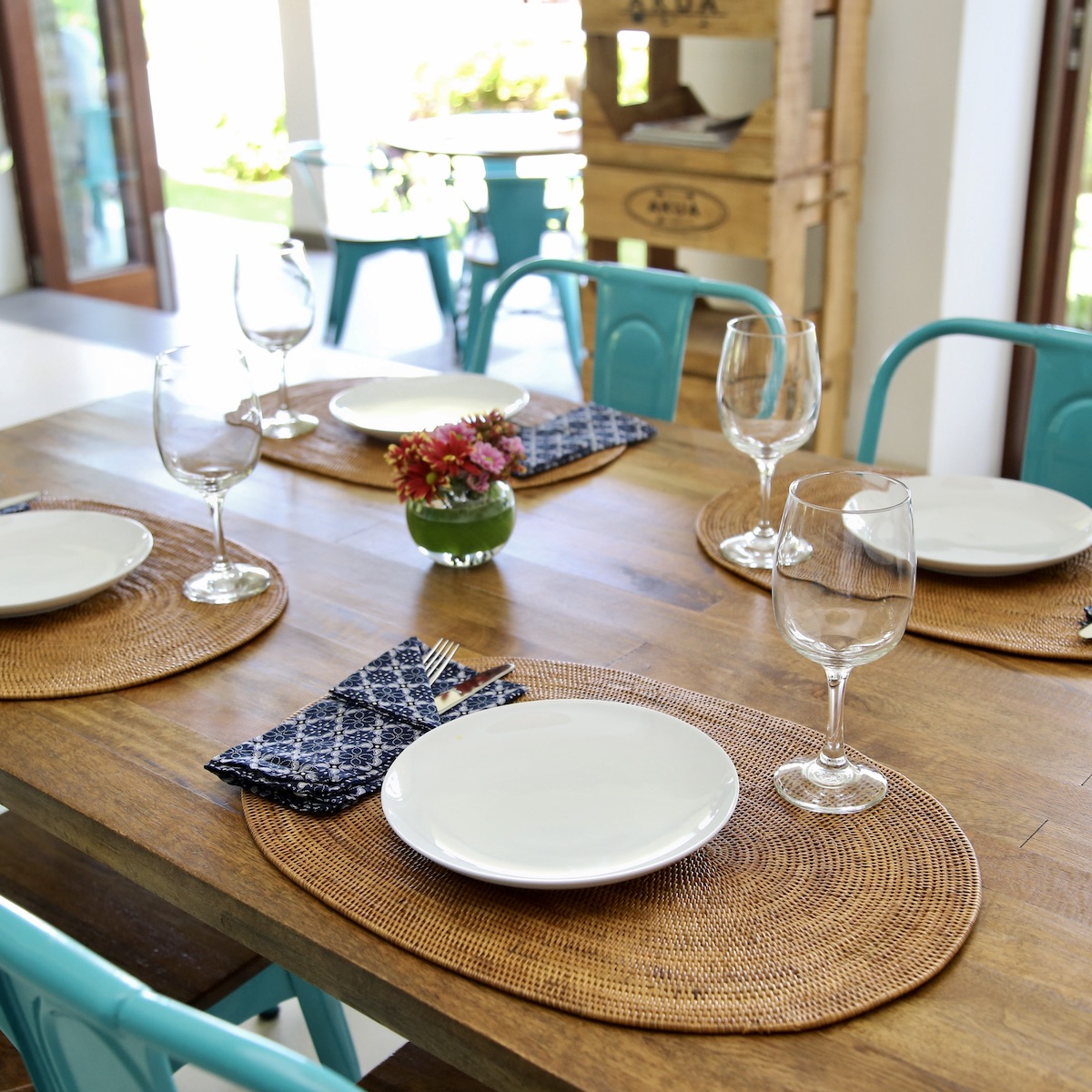 楕円ランチョンマットLサイズ 1枚 (MAT174) Rosily(ロージリー) バリ