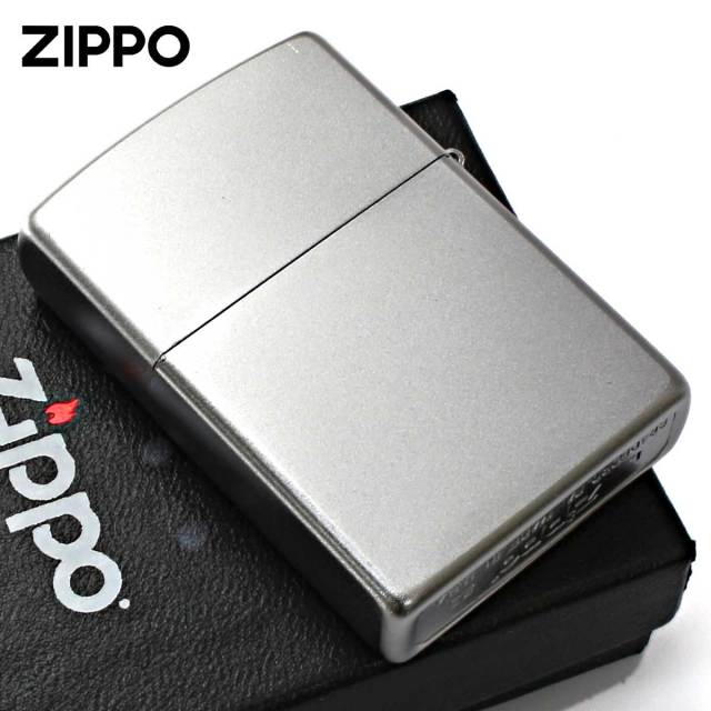 Zippo ジッポー 無地 サテンクローム Satin Chrome No.205 メール便可