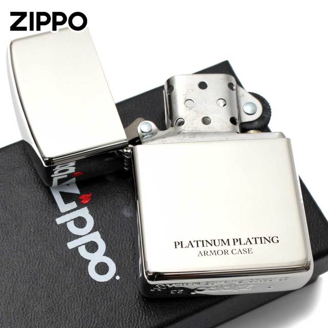 Zippo ジッポー アーマー プラチナコーティング ポリッシュ 鏡面