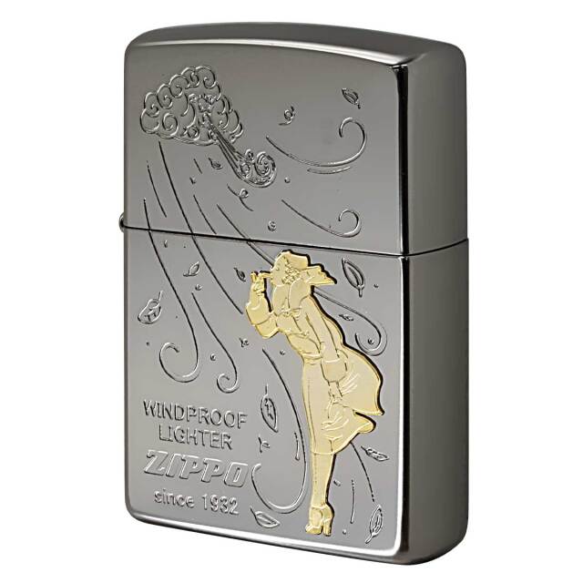 Zippo ジッポー Windy Wind ウインディ 風の中 ホワイトニッケル Wh