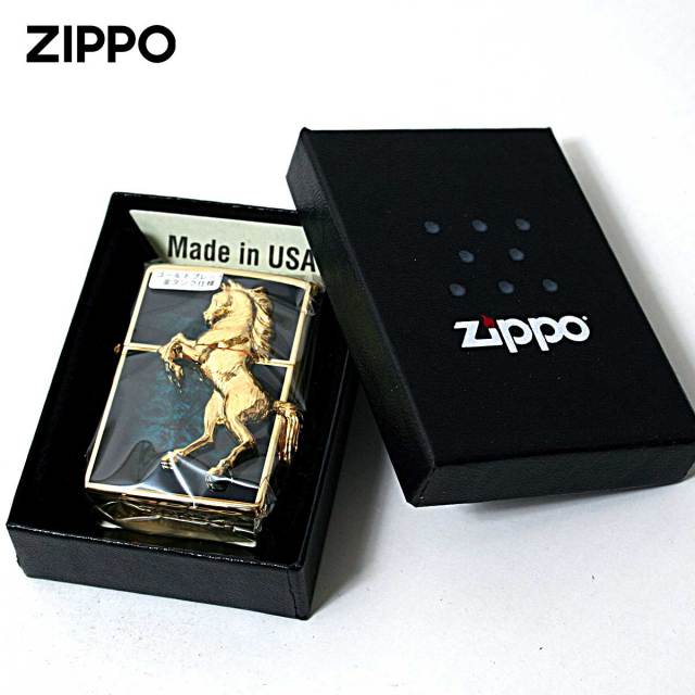 Zippo ジッポー 馬 ホース 2面連続メタル ウイニング ウィニー